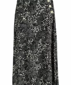 Khujo HEPKE - Falda Acampanada - Schwarz-weiß Gemustert, Mujer -Tienda de ventas KHUJO 00494667dfbe4eae8cd41d7f578ad1c3