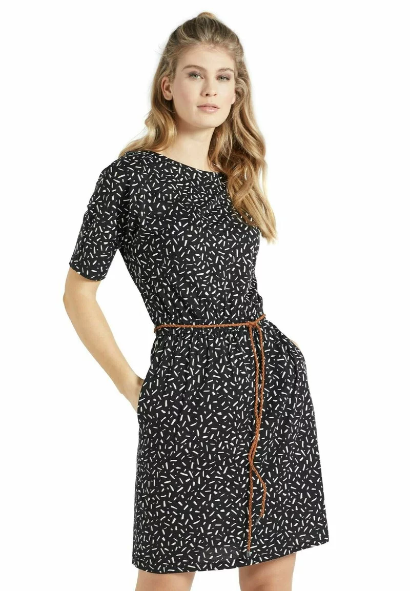 Khujo GABY - Vestido Ligero - Schwarz-weiß Gemustert, Mujer 6 Khujo GABY - Vestido Ligero - Schwarz-weiß Gemustert, Mujer - Imagen 6