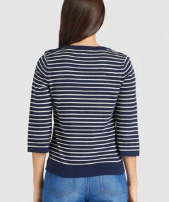 Khujo RAISA - Jersey De Punto - Dunkelblau, Mujer -Tienda de ventas KHUJO 04eaf7714ec94eb2a0b3aa700164452d