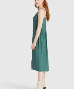 Khujo VALERIYA - Vestido Informal - Green, Mujer -Tienda de ventas KHUJO 0582b3c8157e46fc89bdc3a7f5852461