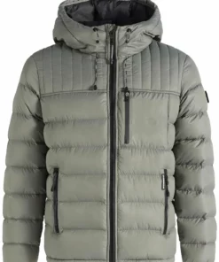 Khujo WANG - Chaqueta De Invierno - Graugrün Polyester, Hombre -Tienda de ventas KHUJO 0709c4f1765043178186b985683bdf25