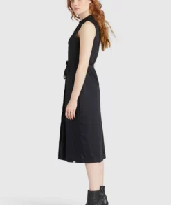 Khujo THERES - Vestido Camisero - Schwarz, Mujer -Tienda de ventas KHUJO 08a8d58af75d4d70a261959cf76d7620