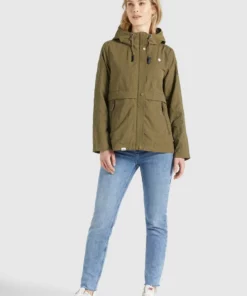 Khujo ZAHIRA2 - Chaqueta De Entretiempo - Khaki, Mujer
