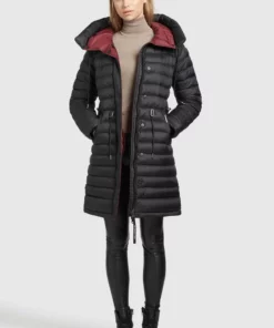 Khujo MANTEL NIANA SHINE - Abrigo De Invierno - Schwarz, Mujer