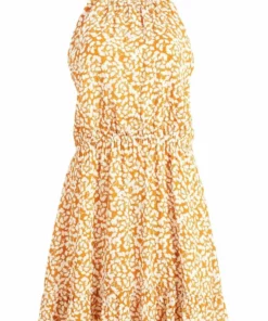 Khujo KELSA - Vestido Informal - Ocker Geblümt, Mujer -Tienda de ventas KHUJO 0bd1f4787912421d9caa747850f1ce9c