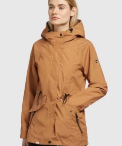 Khujo FELINA - Impermeable - Toffee, Mujer -Tienda de ventas KHUJO 0d55cf77d4d048ac81f493e4093f9b6c