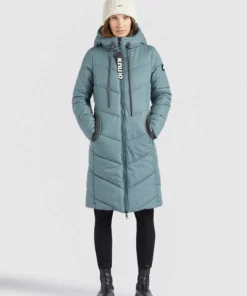 Khujo ARIBAY - Abrigo De Invierno - Blaugrau, Mujer