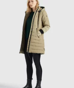 Khujo SHINE - Abrigo De Invierno - Beige, Mujer -Tienda de ventas KHUJO 0eb53404c1354bd4b2977a7a378651ac