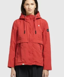 Khujo ZAHIRA3 - Chaqueta Fina - Rot, Mujer