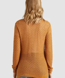 Khujo ASYA - Chaqueta De Punto - Ochra Gold, Mujer -Tienda de ventas KHUJO 0fa4fe5b02f7465ba54eaeb8411257e6