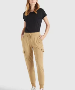 Khujo STACI - Pantalones Deportivos - Beige, Mujer -Tienda de ventas KHUJO 0fbf498d044846b4874c9027dfe2dc14