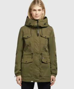 Khujo ELST - Parka - Dunkeloliv, Mujer