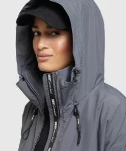 Khujo BLAIR - Chaqueta De Entretiempo - Graublau, Mujer -Tienda de ventas KHUJO 11333b478c504f70ae2c2ee14d49488c