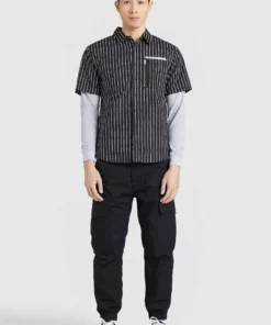 Khujo SKELTON - Camisa - Black, Hombre