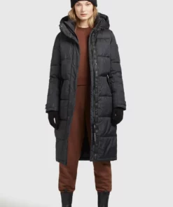 Khujo DAKOTA - Abrigo De Invierno - Schwarz Schlangenmuster, Mujer