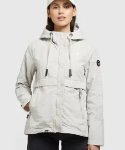 Khujo ZAHIRA3 - Chaqueta Fina - Hellgrau, Mujer