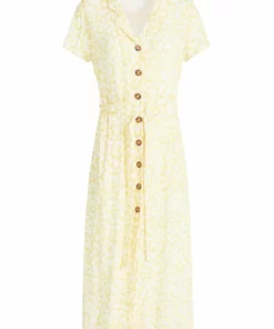 Khujo GOYA - Vestido Camisero - Gelb-weiß Geblümt, Mujer -Tienda de ventas KHUJO 126054f997ce4e42920b220398c118c7