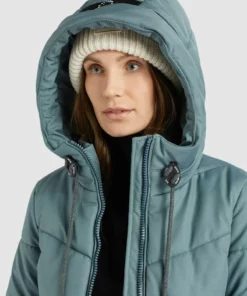 Khujo ARIBAY - Abrigo De Invierno - Blaugrau, Mujer -Tienda de ventas KHUJO 129ac6c325cf4eb48fd505cc63b3b94e