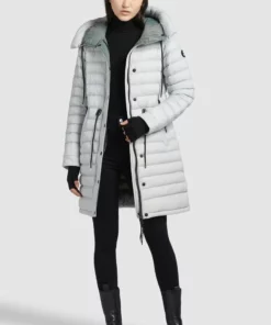 Khujo MANTEL NIANA SHINE - Abrigo De Invierno - Hellgrau, Mujer -Tienda de ventas KHUJO 131135a84bbb48229c29e00e6d6dcb0e