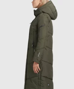 Khujo SONJE3 - Abrigo De Invierno - Dunkeloliv, Mujer -Tienda de ventas KHUJO 13886629fc734c2385ca2842e10f6dee