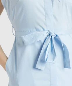 Khujo THERES - Vestido Camisero - Hellblau, Mujer -Tienda de ventas KHUJO 1434ac81cdd749c9bfa4c214fb8f7448