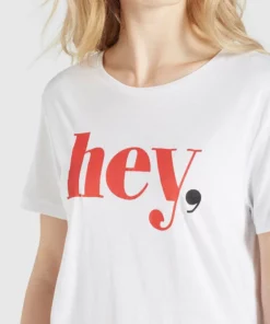 Khujo BANANI HEY - Camiseta Estampada - Weiß, Mujer -Tienda de ventas KHUJO 150ea65f77444b11aff90c09a9edf7f7