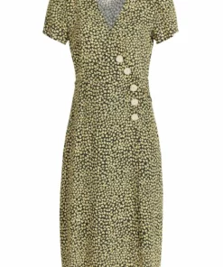 Khujo PORGY - Vestido Informal - Schwarz-gelb Geblümt, Mujer -Tienda de ventas KHUJO 15731e6a43c14058bc99a0d0316c9cff