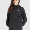 Khujo ROZA2 - Chaqueta Outdoor - Schwarz, Mujer