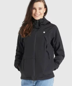 Khujo ROZA2 - Chaqueta Outdoor - Schwarz, Mujer