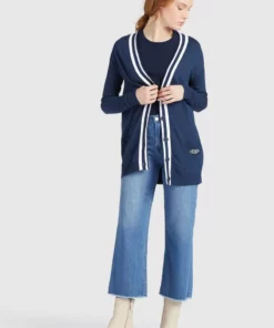 Khujo MAMSA - Chaqueta De Punto - Dark Blue, Mujer -Tienda de ventas KHUJO 15fed53e2668438f933911190674e3b7