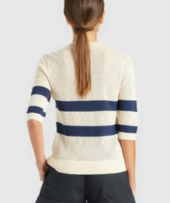 Khujo CHUMANE - Camiseta Estampada - Sand/dark Blue, Mujer -Tienda de ventas KHUJO 1701fbdfe91242a1859ec9cc53c13ca6