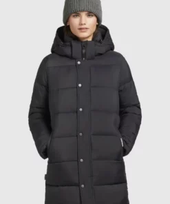 Khujo WENCKE MATT - Abrigo De Invierno - Schwarz, Mujer