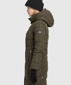 Khujo DELINAS2 - Abrigo De Invierno - Dunkeloliv, Mujer -Tienda de ventas KHUJO 19b520148fe64aedafd772e0e3b9dfb0