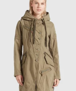 Khujo ZARIA - Parka - Army, Mujer