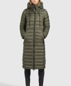 Khujo MIMI SHINE - Abrigo De Invierno - Dunkeloliv, Mujer