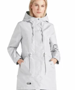 Khujo EMURI - Parka - Light Grey, Mujer