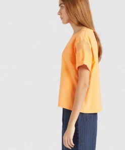 Khujo REAGAN - Camiseta Estampada - Orange, Mujer -Tienda de ventas KHUJO 1d929cb9e0974e2f9ca257eb3e31a9fc