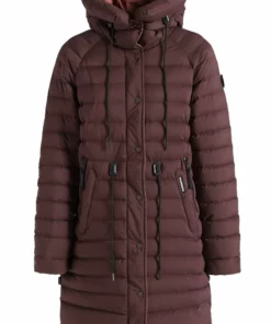 Khujo NIANA MATT - Abrigo De Invierno - Weinrot, Mujer -Tienda de ventas KHUJO 1e3f6ebb03c14b94b24f269e8a26caa3