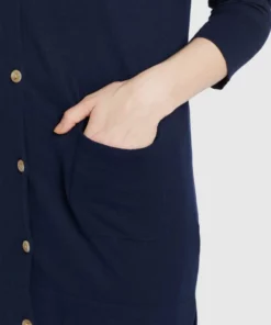 Khujo MANISHKE - Chaqueta De Punto - Dark Blue, Mujer -Tienda de ventas KHUJO 1f0bf6a048fc47d7a8bdb8694e9a44e0