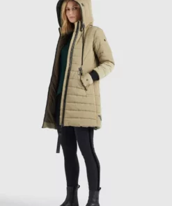 Khujo SHINE - Abrigo De Invierno - Beige, Mujer -Tienda de ventas KHUJO 2078875e9a614bd192ad4bd1fabbbb83