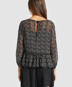 Khujo KLEMENTINA - Blusa - Black/blue, Mujer -Tienda de ventas KHUJO 229ea63ff342409cbfa37cdda8a7b93b