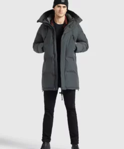 Khujo ZYLAN - Abrigo De Invierno - Grey, Hombre -Tienda de ventas KHUJO 23afd5cfeec2427bbdc66d07d4d5c96b