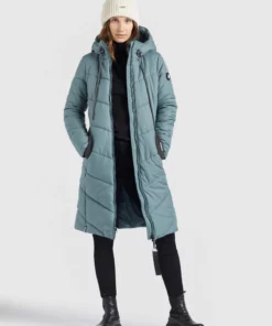 Khujo ARIBAY - Abrigo De Invierno - Blaugrau, Mujer -Tienda de ventas KHUJO 23bdb9e5237a4fcba1d6ffee1d61b60b