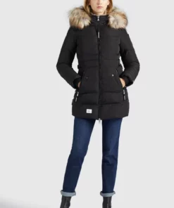 Khujo AMARAY - Abrigo De Invierno - Schwarz, Mujer