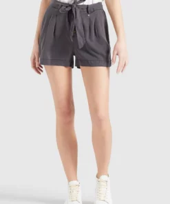 Khujo INDIRA - Shorts - Grau Gewaschen, Mujer