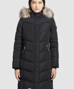 Khujo LUBECK LONG - Abrigo De Invierno - Schwarz, Mujer