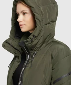 Khujo SONJE3 - Abrigo De Invierno - Dunkeloliv, Mujer -Tienda de ventas KHUJO 2631ea3a9ca740fc8d581b724c025a5c