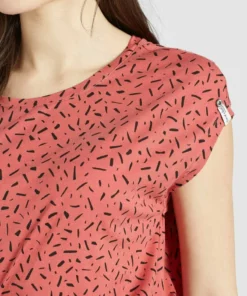 Khujo TALAJA - Camiseta Estampada - Rosa-schwarz Gemustert, Mujer -Tienda de ventas KHUJO 2aea2b599986483a8848f5523c9d7bdc