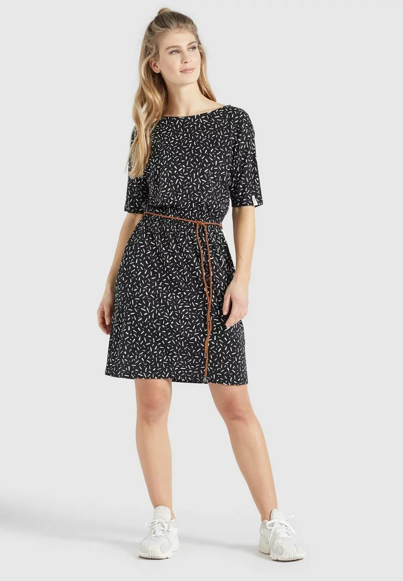 Khujo GABY - Vestido Ligero - Schwarz-weiß Gemustert, Mujer 5 Khujo GABY - Vestido Ligero - Schwarz-weiß Gemustert, Mujer - Imagen 5