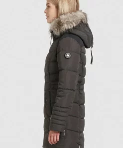 Khujo AMARAY2 - Abrigo De Invierno - Dunkelgrau, Mujer -Tienda de ventas KHUJO 2bd389b1fa374b7198192c8f45e08b06